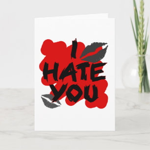 I hate you holiday card
