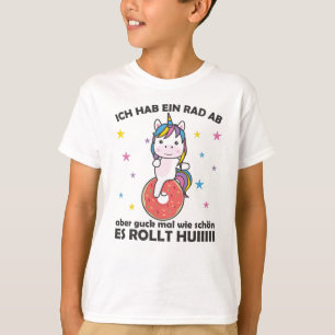 I Have A Bike Off - Sweet Unicorn Donut Unicycle T-Shirt