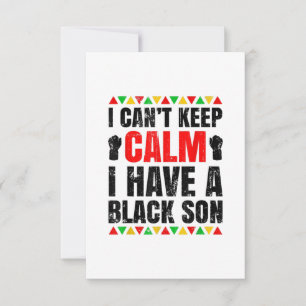I Have A Black Son Gift For Black Mom Dad RSVP Card