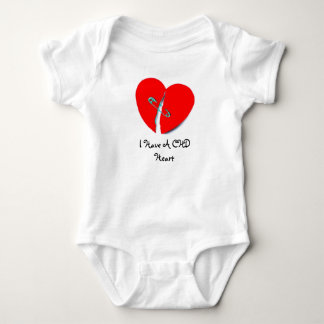 I Have A CHD Heart Baby Bodysuit