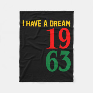 I Have A Dream Black History Mlk Day Martin Luther Fleece Blanket