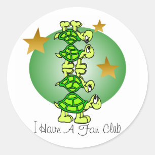 I Have A Fan Club Classic Round Sticker