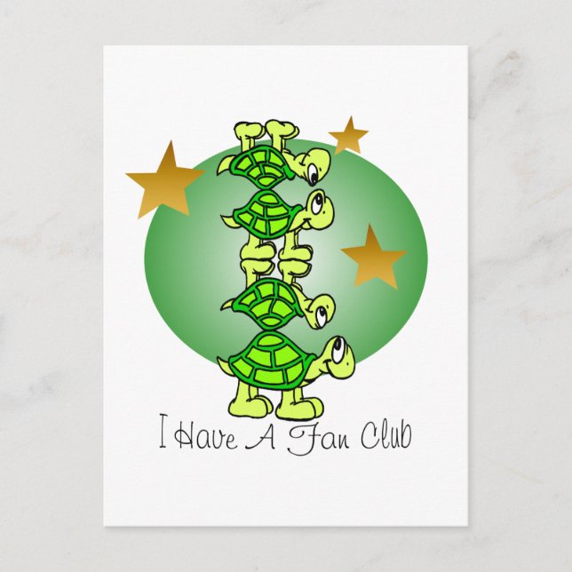 I Have A Fan Club Postcard (Front)
