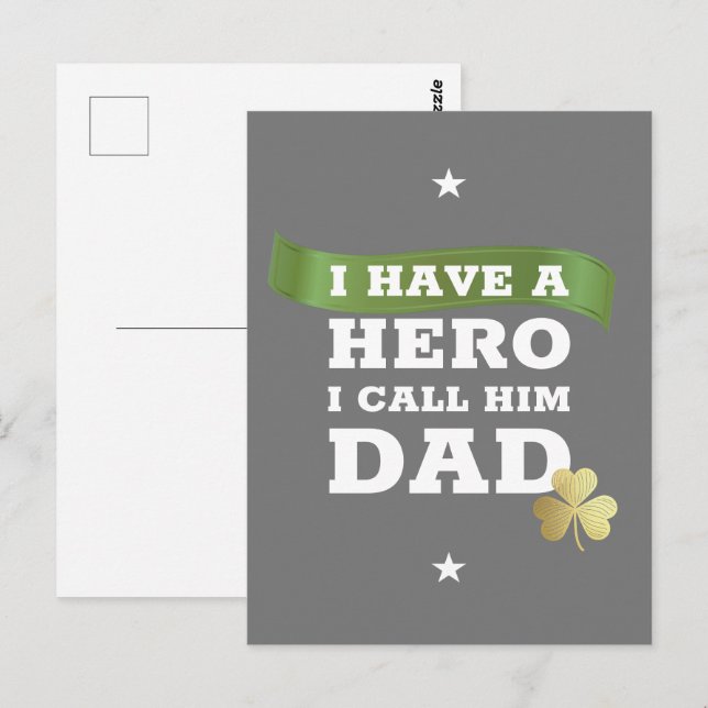 I Have A Hero I Call Him Dad - Father's Day  Postcard (Front/Back)