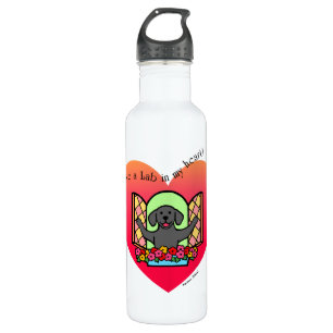 I have a Lab in my Heart (Black Lab) 710 Ml Water Bottle