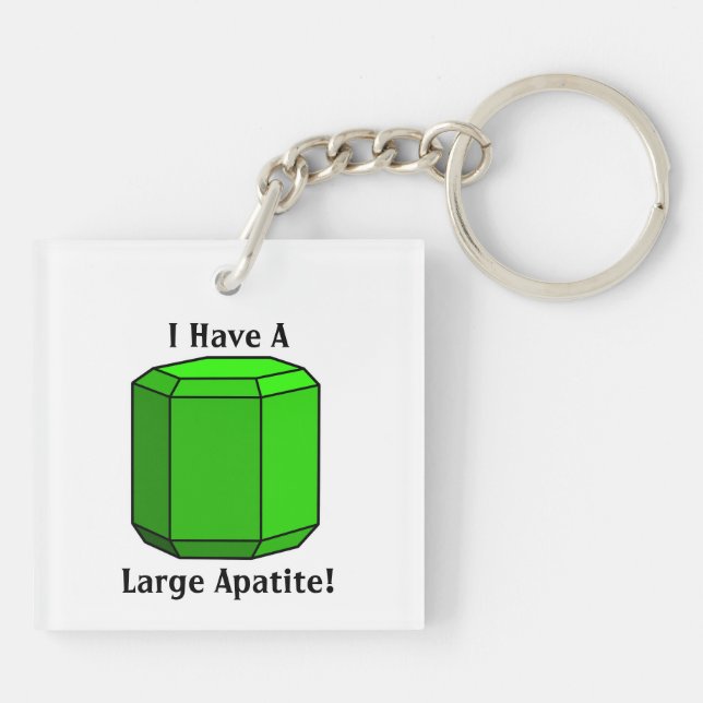 I Have a Large Apatite! Keychain (Back)