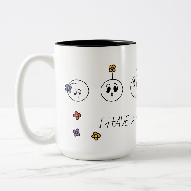 I Have A Lot of Feelings Two-Tone Coffee Mug (Left)