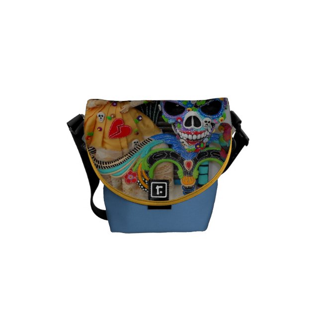 "I Have A Monkey On My Back" Messenger Bag (Front)