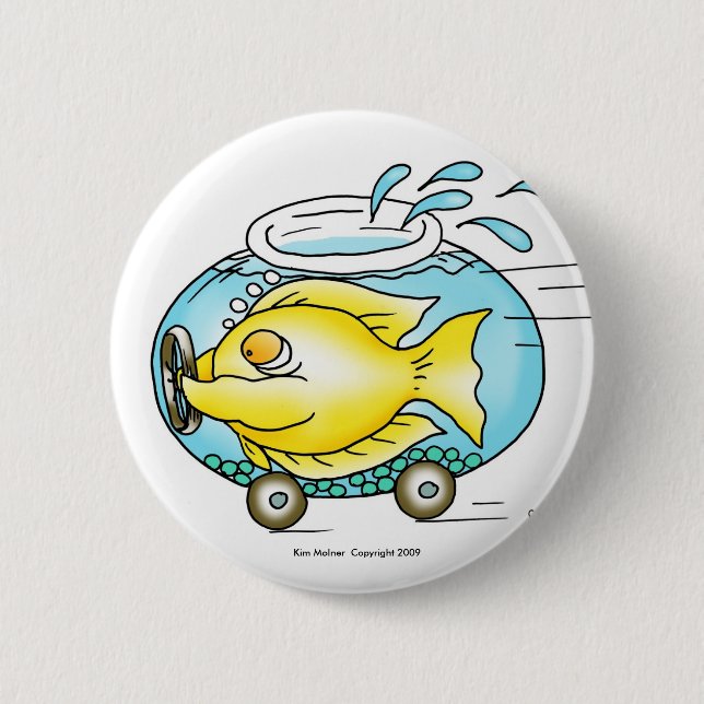 I have a need for speed! 2 inch round button (Front)