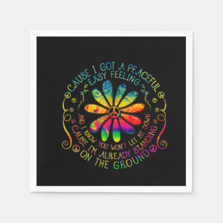 I have a peaceful hippie napkin