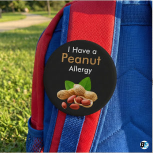 I Have A Peanut Allergy" Medical Alert Safety 3 Inch Round Button