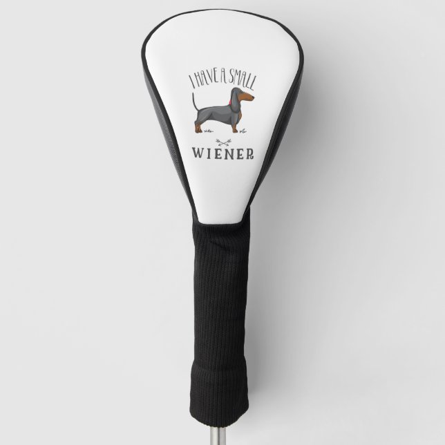 I have a small wiener golf head cover (Front)