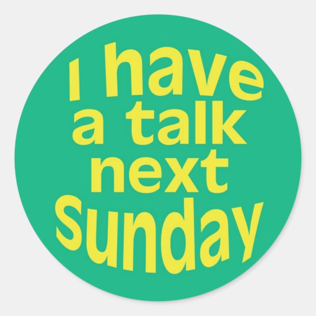 I Have a Talk Stickers (Front)