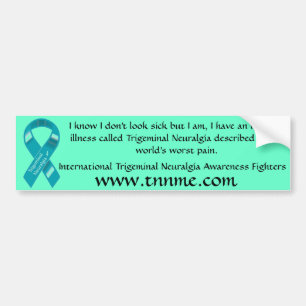 I have an invisible illness bumper sticker. sticker