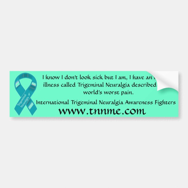 I have an invisible illness bumper sticker. sticker (Front)