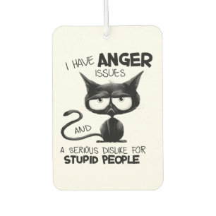 I Have Anger Issues Funny Cat Lover Gift Air Freshener