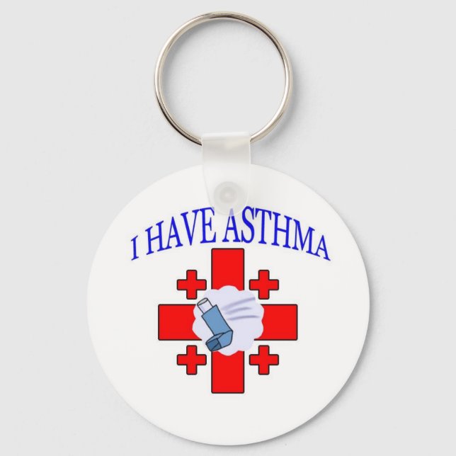 I have asthma keychain for asthma sufferers (Front)