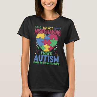 I Have Autism  Autistic Puzzle Support Autism Awar T-Shirt