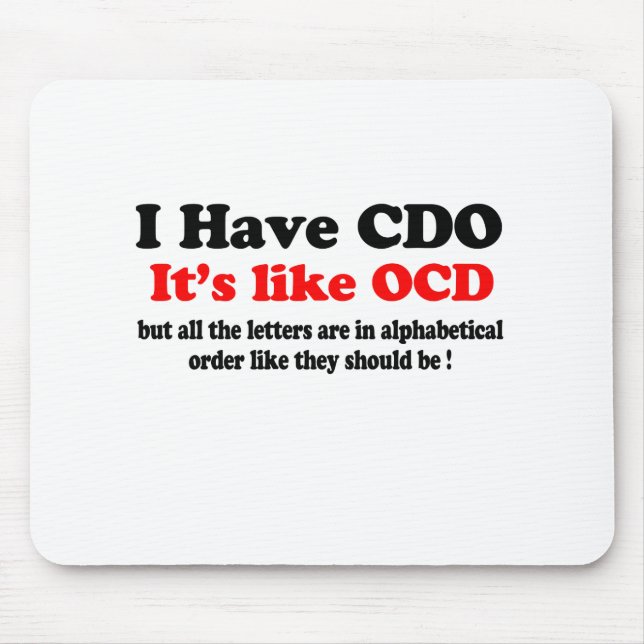 i have cdo mouse pad (Front)