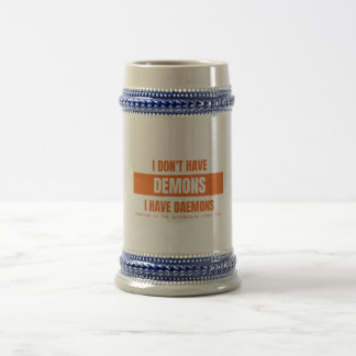 I Have Daemons Not Demons Funny Linux Sysadmin {PR Beer Stein
