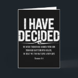 I Have Decided To Follow Jesus Baptism Bible Verse Card<br><div class="desc">I Have Decided To Follow Jesus Baptism Bible Verse Christian</div>
