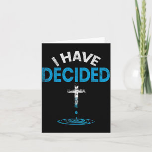 I Have Decided To Follow Jesus Christian Baptism M Card