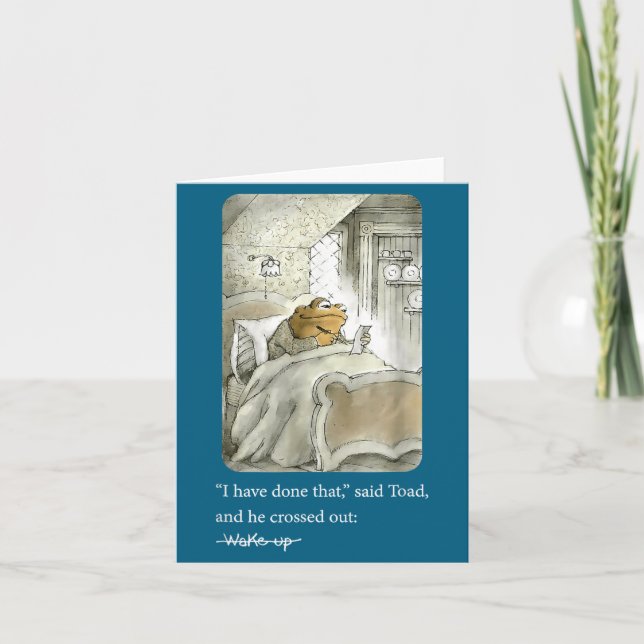 I Have Done That Said Toad And He Crossed Out Wake Card (Front)