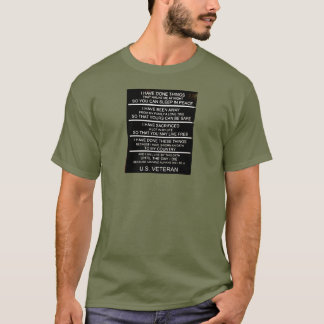 I HAVE DONE THINGS THAT HAUNT ME at NIGHT T-Shirt