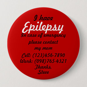 I Have Epilepsy Button