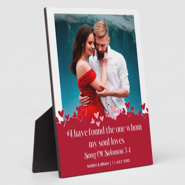I Have Found The One My Soul Loves Plaque (Side)