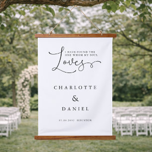 I have found the one whom my soul love! Wedding Hanging Tapestry