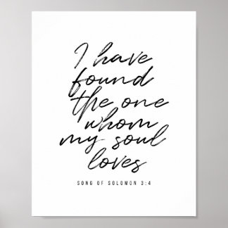 I Have Found the One Whom My Soul Loves.  Poster