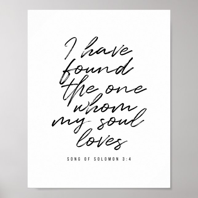 I Have Found the One Whom My Soul Loves.  Poster (Front)