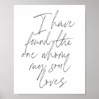 I have found the one whom my soul loves Script
