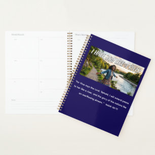 I Have Joy Like a River Spiral Photo Notebook Planner