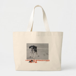 I Have Joyful Springer Power Customize With Photo Large Tote Bag