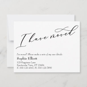 I Have Moved New Address Announcement