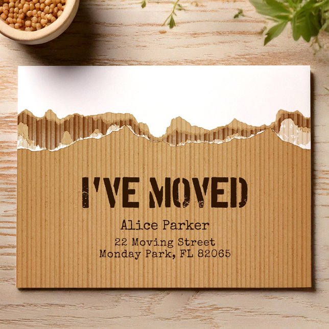 I have moved new address moving announcement card (Creator Uploaded)