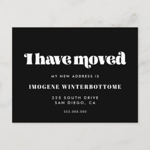 I have moved Vintage moving announcement