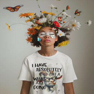 I Have No Idea Goat Tri-Blend Shirt