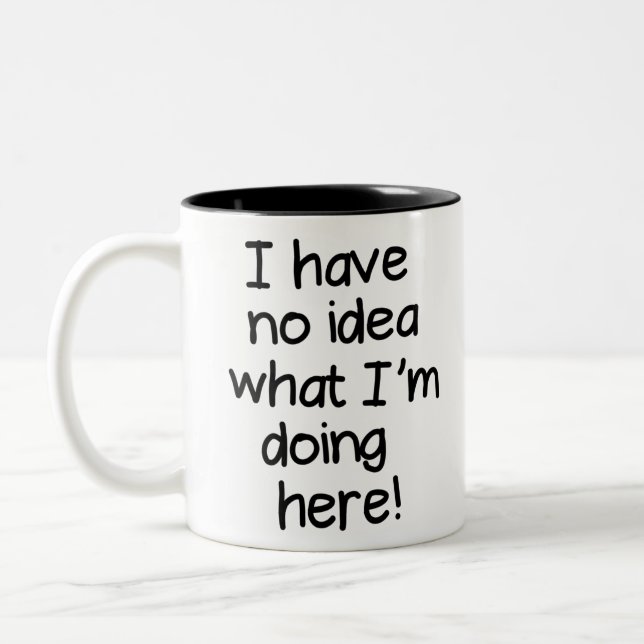 I have no idea what I am doing here Two-Tone Coffee Mug (Left)