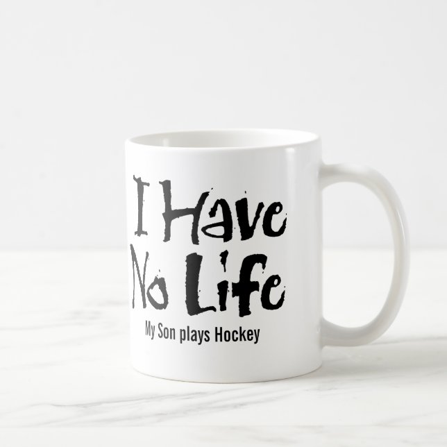 I Have No Life (Black) Coffee Mug (Right)