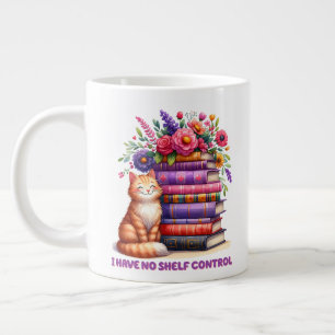 I have no shelf control kitty large coffee mug