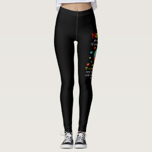 I Have NONVERBAL Autism Awareness Puzzle Piece Leggings