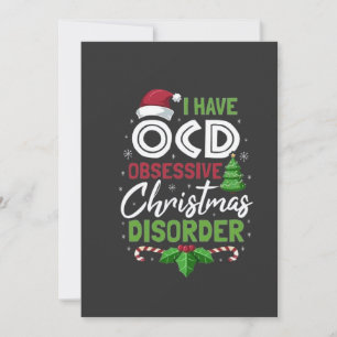 I Have Ocd Obsessive Christmas Disorder Xmas  Thank You Card