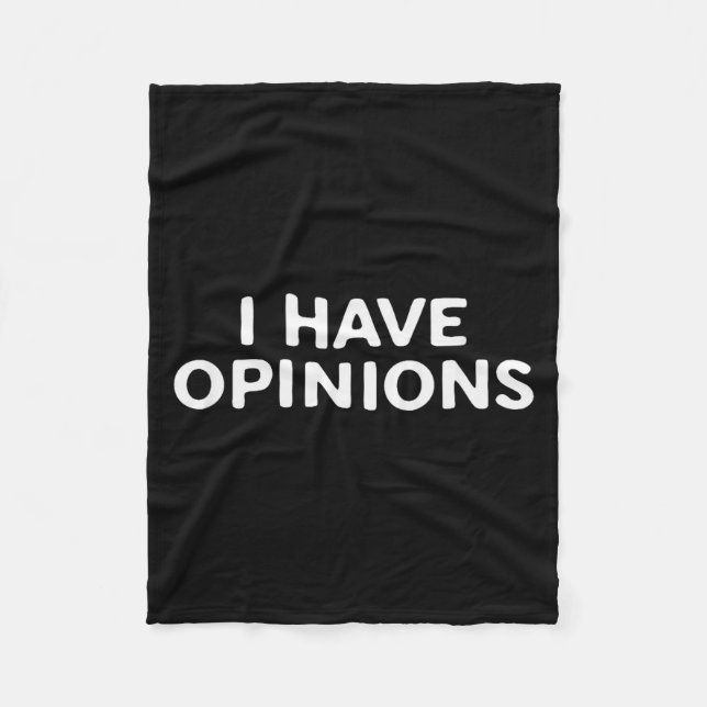 I Have Onions Bold Funny Statement Design  Fleece Blanket (Front)