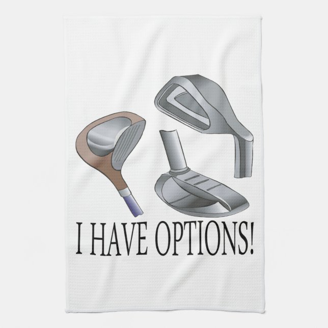 I Have Options Kitchen Towel (Vertical)