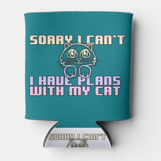 I have planes with my cat can cooler (Front)