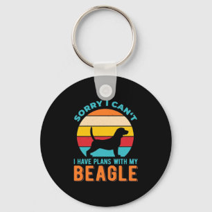 I Have Plans With My Beagle Keychain