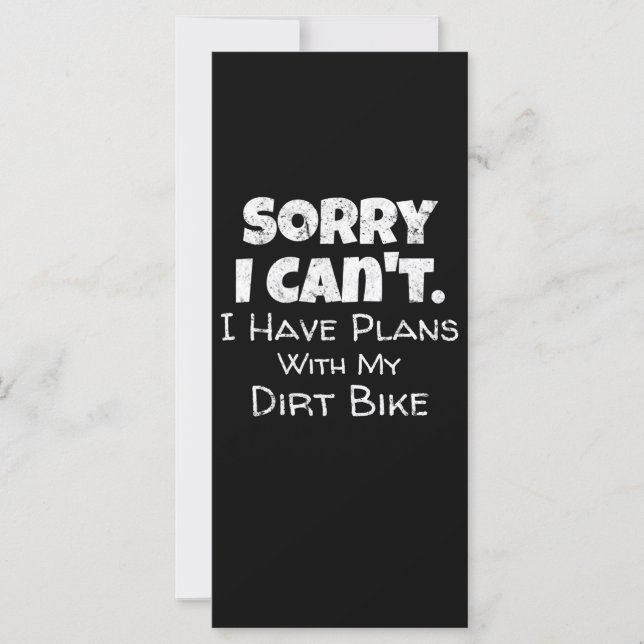 I Have Plans With My Dirt Bike Gift (Front)